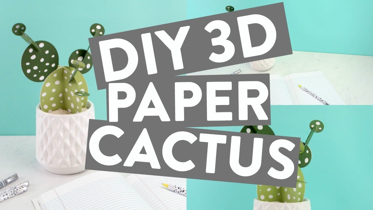 DIY 3D Cactus With Your Cricut Maker