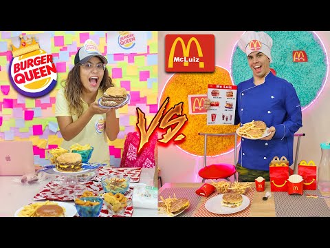 QUEM FIZER O MELHOR RESTAURANTE VENCE! - RAFA QUEEN VS MC LUIZ!