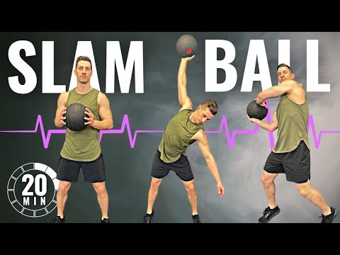 20 Min SLAM BALL HIIT WORKOUT | Follow Along
