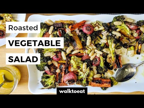 Roasted Vegetable Salad With Shallot Vinaigrette