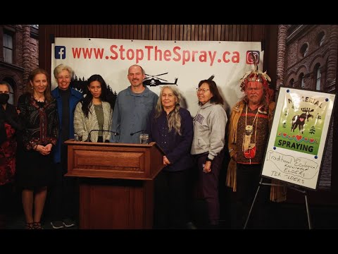 Stop The Spray Ontario goes to Queens Park - Earth Day 2024