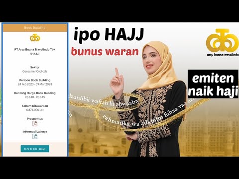 analisa ipo saham HAJJ pt arsy buana travelindo tbk ada waran, menarik?