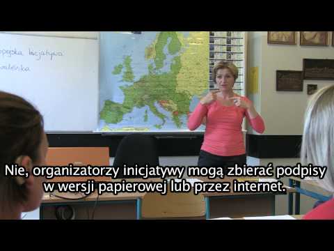 Lekcja o Europejskiej Inicjatywie Obywatelskiej