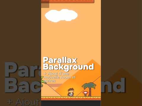 J’ai ajouté un parallax background à mon jeu #devlog #gamedev #godot