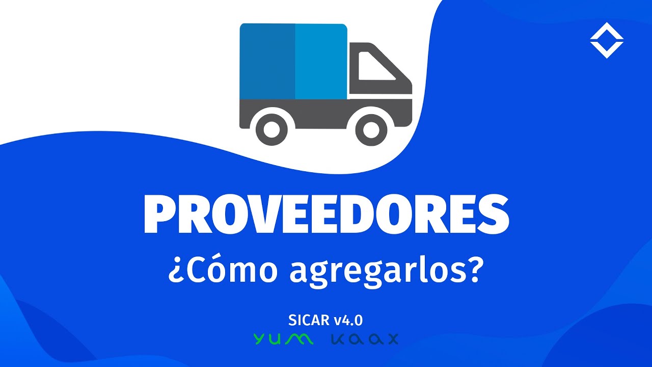5.- ¿Cómo Agregar Proveedores?