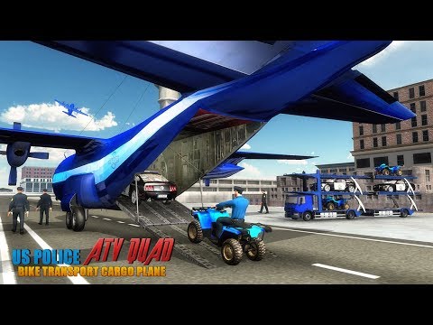 US Police ATV Quad Bike Plane Transport Game