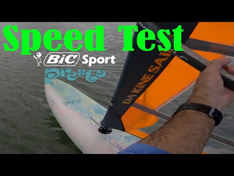 How fast is a 30 Year Old BIC Presto Windsurfer?