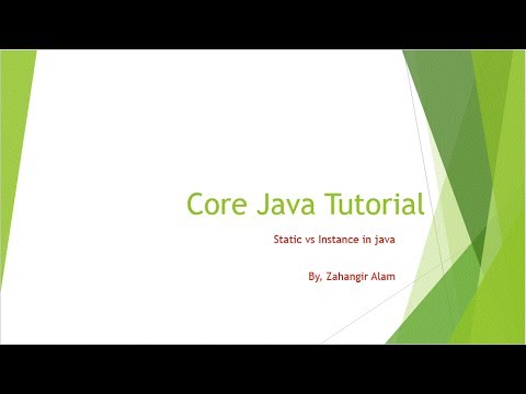 5 Core Java Instance Vs Static With Live Coding Bangla Tutorial
