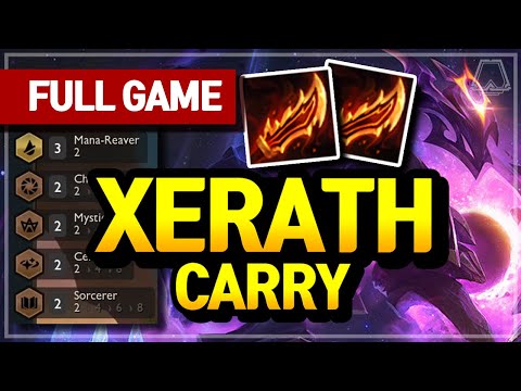 Chrono Xerath Carry (2x Guinsoo Rageblade) - Teamfight Tactics Full Game | TFT Galaxies | Master