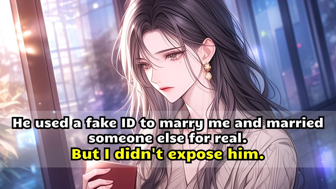 He used a fake ID to marry me and married someone else for real. But I didn't expose him.