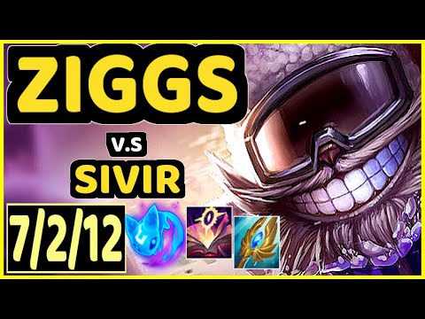 ACHUU (ZIGGS) vs SIVIR - 7/2/12 KDA BOTTOM ADC GAMEPLAY - EUW Ranked GRANDMASTER