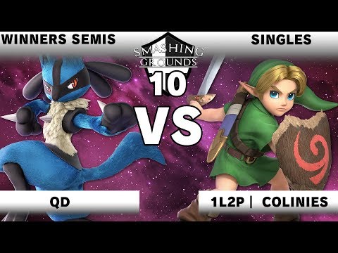 Smashing Grounds 10 - QD (Lucario) Vs. 1L2P | Colinies (Young Link) - Winners Semis - SSBU