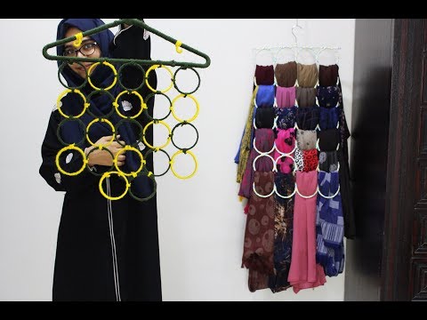 പഴയ വള ഉണ്ടെങ്കിൽ ഇനി കളയണ്ട| Easy DIY Dupatta /Shawl organizer |Wardrobe Organizer with old bangles Video