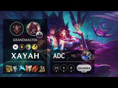 Xayah ADC vs Ezreal - KR Grandmaster Patch 10.25