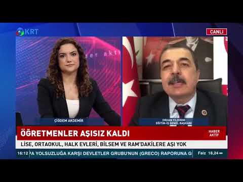 Genel Başkanımız Orhan Yıldırım, KRT TV`de eğitim gündemine ilişkin değerlendirmelerde bulundu. | EĞİTİM İŞ