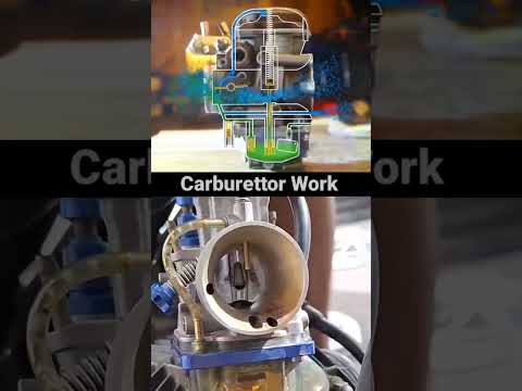 simple carburettor Working principle #machine #automobile #technology #aircraft #automotive #bike