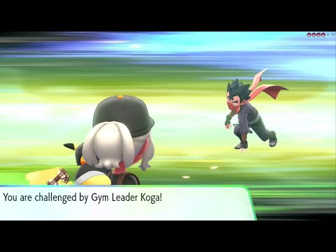 6th Gym Leader Battle (Koga) - Pokémon Let's Go Pikachu & Eevee