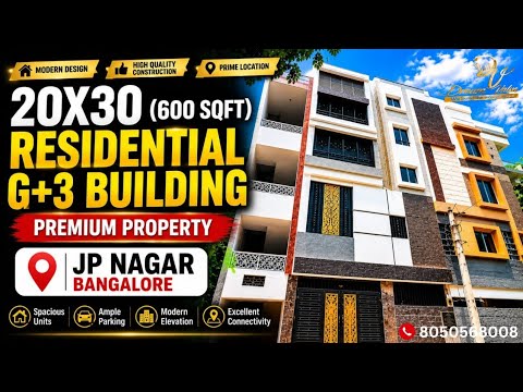 G+3 Residential Building in JP Nagar, Bangalore by Dream Value Realtors