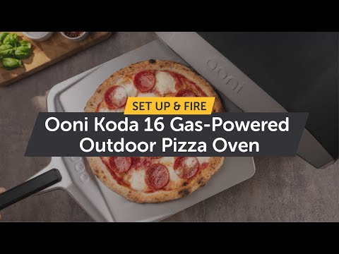 Ooni Koda 16 - Gas-Powered Outdoor Pizza Oven | How to Setup & Light it