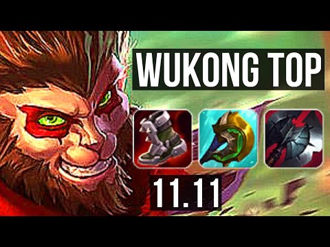 WUKONG vs LUCIAN (TOP) | 8/0/0, Rank 6 Wukong, 500+ games, Legendary | NA Challenger | v11.11