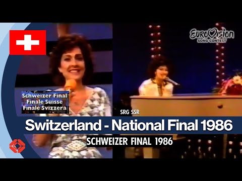 EUROVISION SONG CONTEST SWISS NATIONAL FINAL 1986 SWITZERLAND - SCHWEIZER FINAL 1986 (SRG SSR)