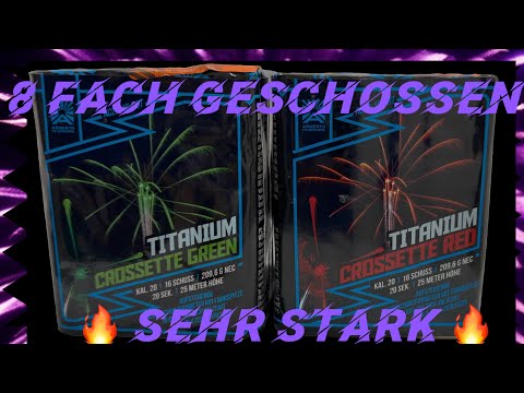 Argento Titanium Crosette Red and Argento Titanium Crosette Green - shot 8 times