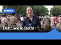 India S Cockroach Protesters Remain On New Delhi Streets After Violent Clashes ABC NEWS