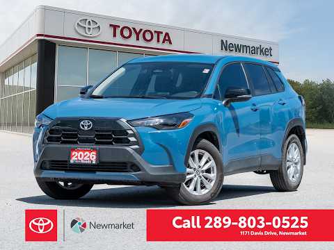 2026 Toyota Corolla Cross LE FWD in Blue for sale at Newmarket Toyota in Newmarket, ON