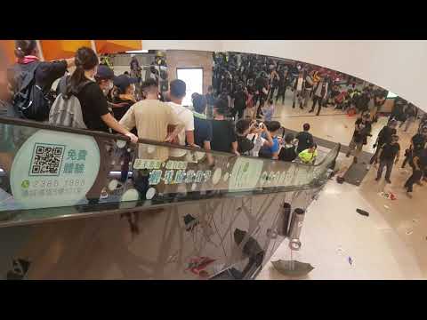 2019.07.14.日.#21:49.39pm#沙田新城市廣場#防暴警察清場#