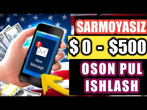 Telefonda kuniga SARMOYASIZ $ 10 dollar ishlash - Internetda SARMOYASIZ pul ishlash