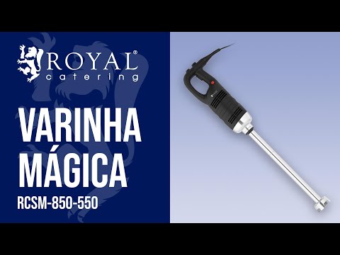 vídeo - Varinha mágica - Royal Catering - 850 W - 8000-18000 mm - 8000-18000 rpm