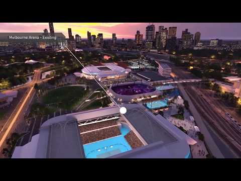 Melbourne Park Redevelopment - Stage 3 Fly-through Animation