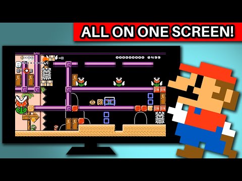 A Clever Single Screen Level in Super Mario Maker 2