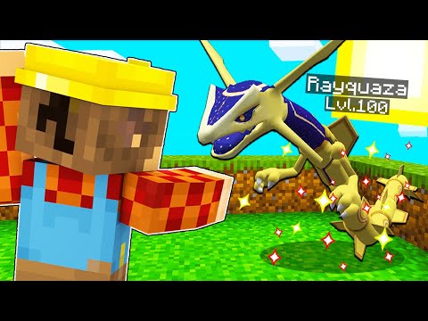 I CHALLENGE LEGENDARY RAYQUAZA SHADOW IN PIXELMON ON MINECRAFT ITA!!