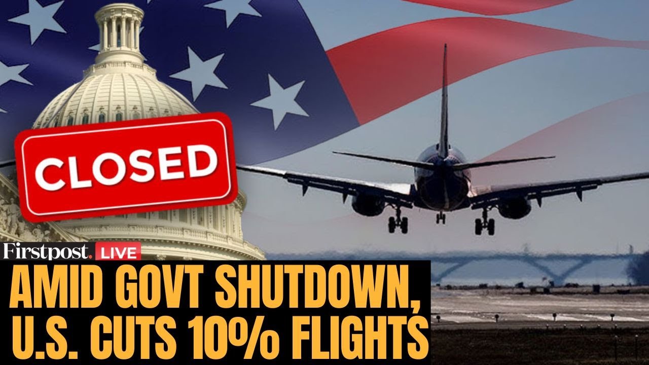 LIVE: US Cuts 10% of Flights as Historic Government Shutdown Enters Day 37 | US Shutdown  | N18G