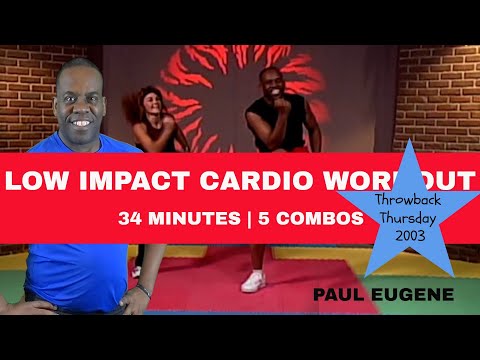 Throwback Thursdays 2003 | Low Impact Cardio Aerobics Workout | 34 Minutes | 5 Combos | Get Moving!