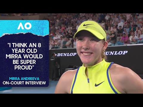 Mirra Andreeva On-Court Interview | Australian Open 2026 First Round