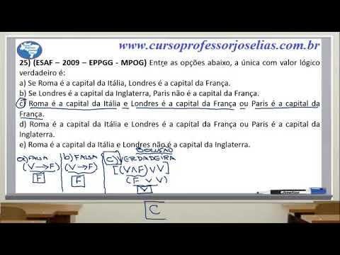 QUESTÃO 25   LÓGICA   ESAF