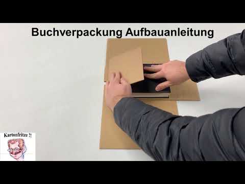 Buchverpackung Aufbauanleitung
