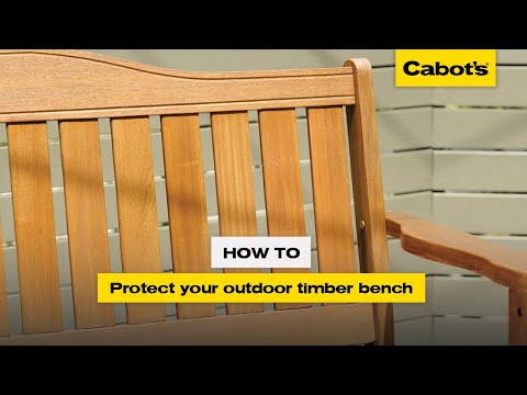 How to protect your outdoor timber bench | Cabot's Garden Furniture Oil