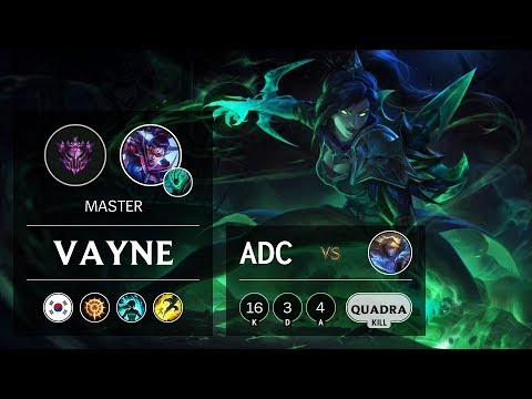 Vayne ADC vs Ezreal - KR Master Patch 9.11