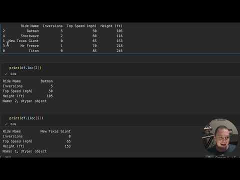 loc vs iloc in Pandas (Intro to Data Science)