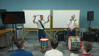 The United States Old Guard Fife & Drum Corps | Drum Clinic | FSU Percussion Studio 2.27.24