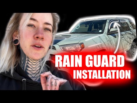 HOW TO INSTALL RAIN GUARDS  - Weathertech Installation Guide - Toyota 4Runner 5th - Lunar Rock 2023