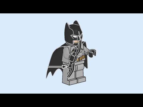 LEGO 211901 Instructions | DC | Batman with Batarang | Batman | Magazine Gift
