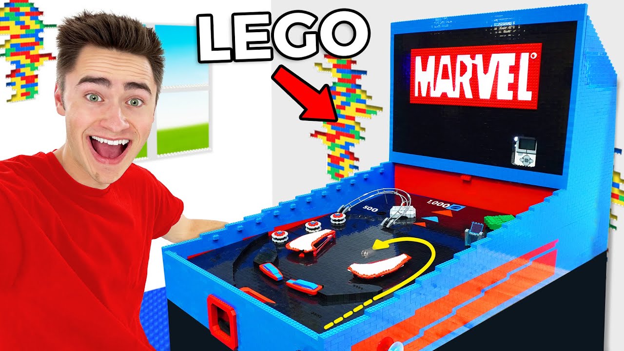 I Built a GIANT LEGO Pinball Machine!