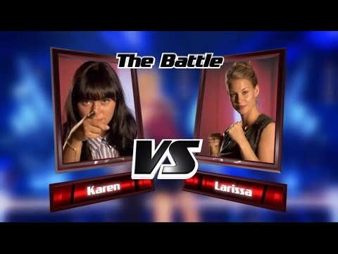 Karen vs. Larissa: La La La | The Voice of Germany 2013 | Battle