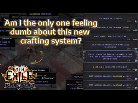Am I dumb about the New crafting system of Necropolis in Path of Exile