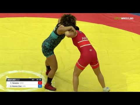 Women's Freestyle 55 Semi-Finals - Yurie Yoneoka (Argo) vs. Gabriela Ramos Diaz (WBU)
