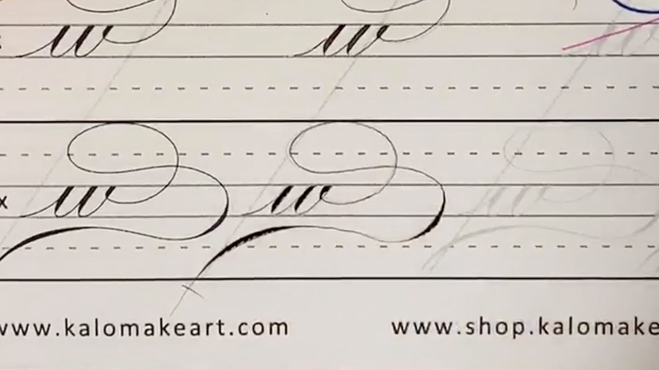 Flourish - Minuscules w, x, y - Calligraphy Demo (PART 1)